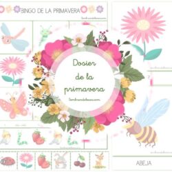 Libro de actividades para niños de 3 a 5 años sobre la primavera en PDF